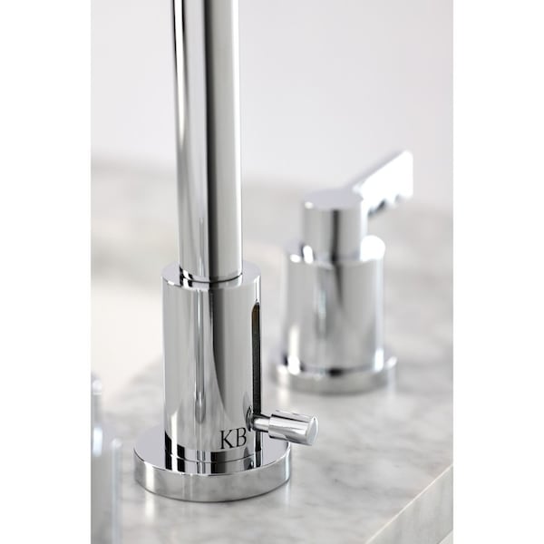 FSC8931NDL NuvoFusion Widespread Bathroom Faucet W/ Brass Pop-Up, Chrm